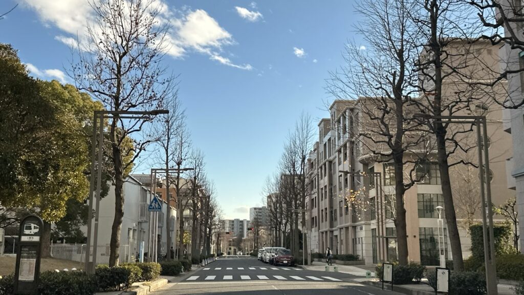 年末でも打瀬東通りは路上駐車が沢山